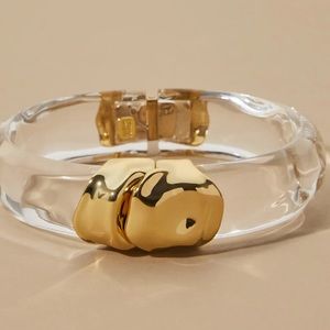 Alexis Bittar Molten Gold Lucite Bracelet